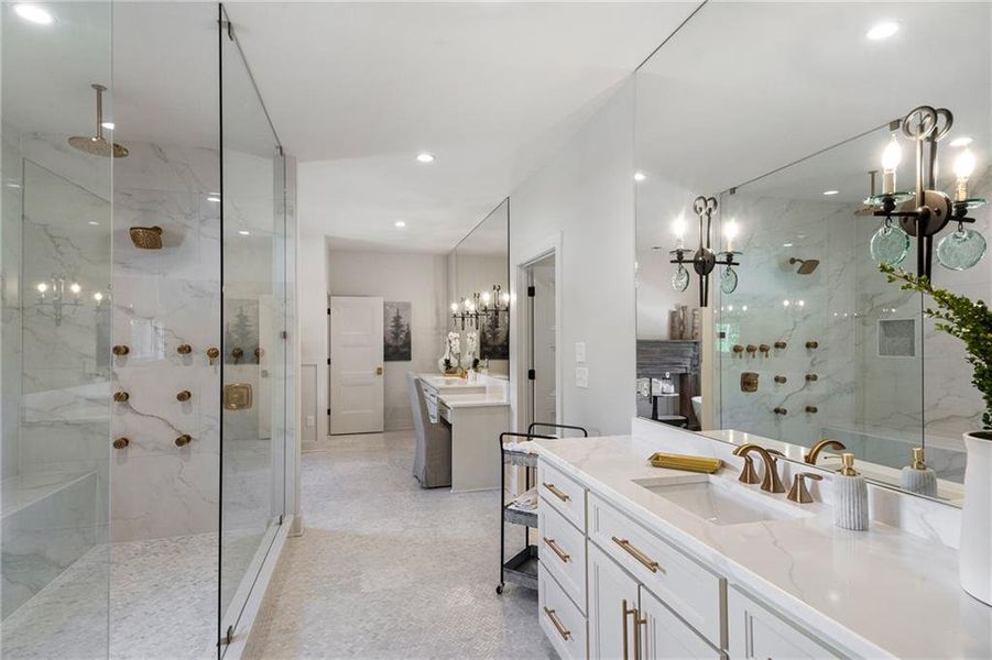 Furnished interior view inside a new home in , Canton (Image 53).