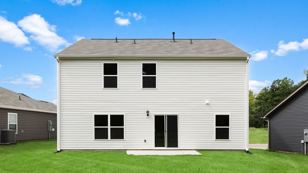 Exterior details and patio area of a home in Ravencrest, Roebuck (Image 22).