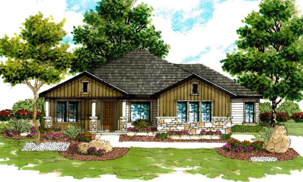 Representative rendering of the exterior for the 2569 by Texas Homes (Image 6).