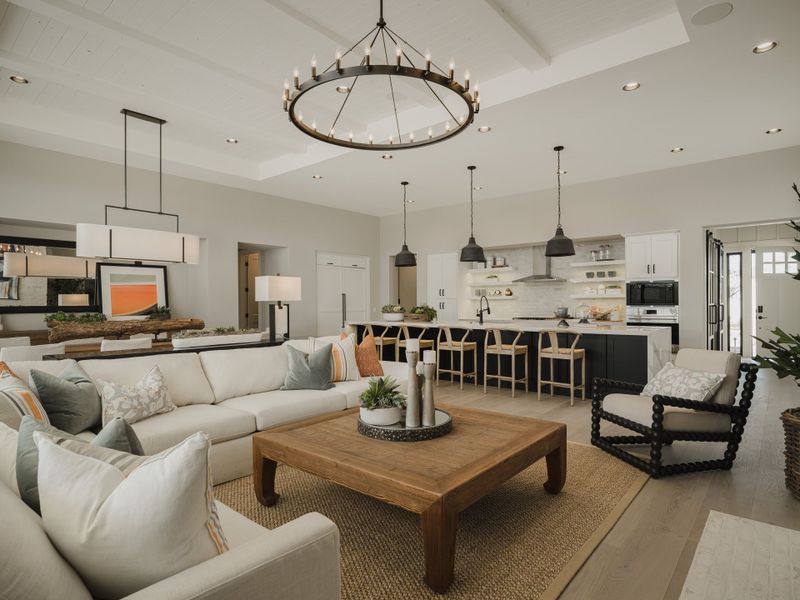 Representative furnished interior of a home built from the Plan 6002 by Camelot Homes in Stone Crest, Gilbert (Image 7).