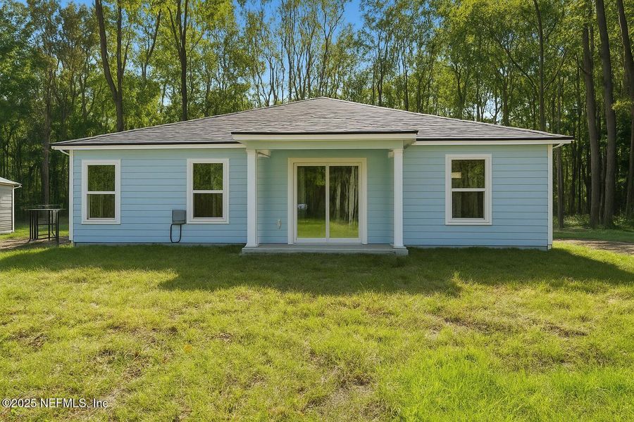 Exterior details and patio area of a home in , Jacksonville (Image 3). Exterior details and patio area of a home in , Jacksonville (Image 3).