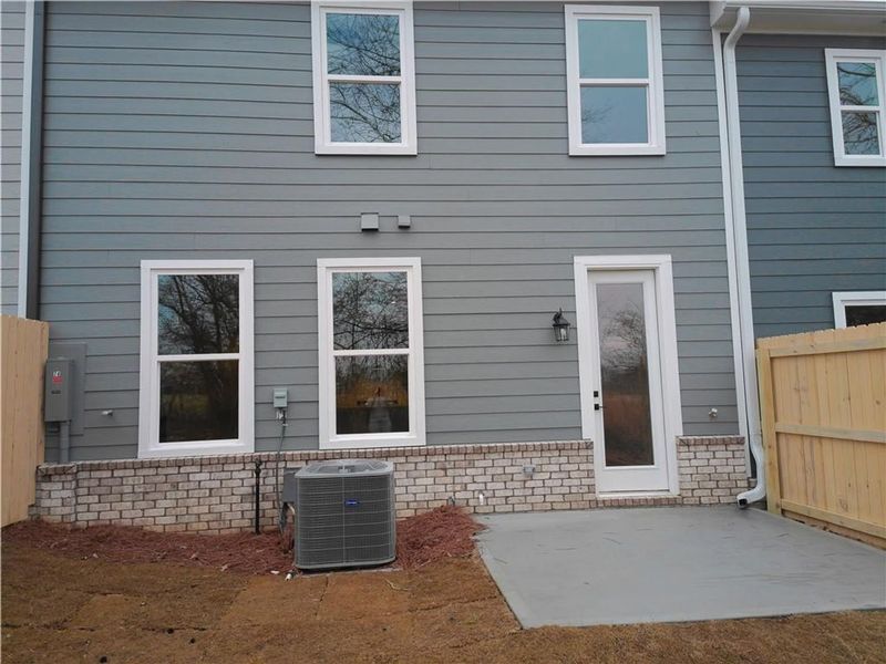 Exterior details and patio area of a home in Lake Shore, Winder (Image 4).