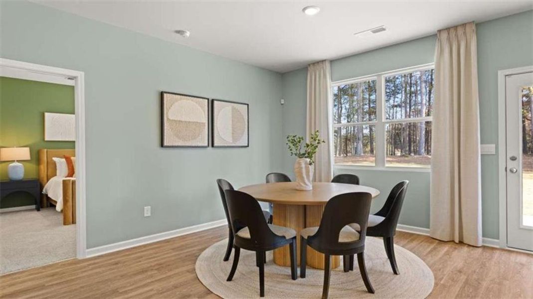 Furnished interior view inside a new home in Poplar Preserve, Newnan (Image 17).