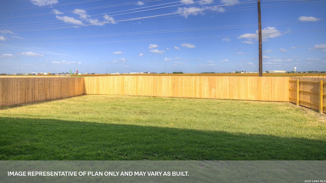 Exterior details and patio area of a home in Swenson Heights, Seguin (Image 3).