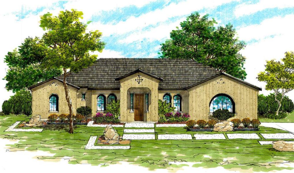 Representative rendering of the exterior for the 2810 by Texas Homes (Image 7). Representative rendering of the exterior for the 2810 by Texas Homes (Image 7).
