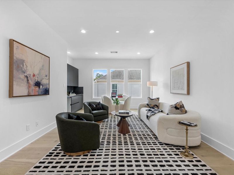 Furnished interior view inside a new home in , Houston (Image 34).