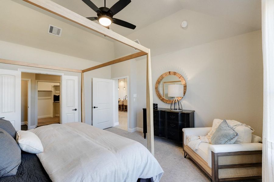 Furnished interior view inside a new home in Bridgeland: Signature Collection, Cypress (Image 29).