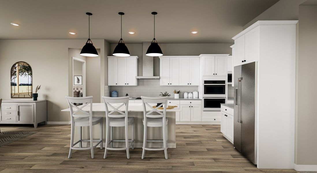 Representative furnished interior of a home built from the Dahlia Plan 5006 by Tri Pointe Homes in Soleo, San Tan Valley (Image 4).