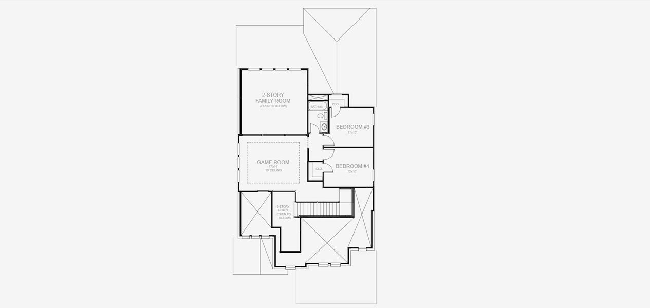 2D floor plan layout of this home in Santa Rita Ranch Tierra Rosa, Georgetown, TX (Image 3).