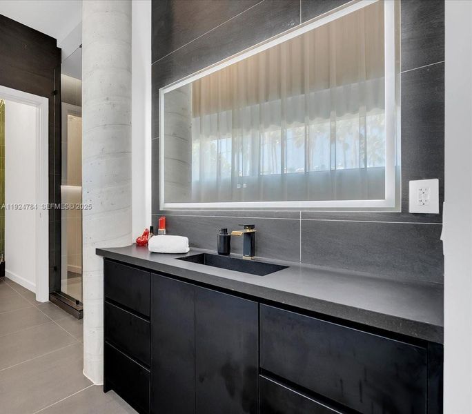 Furnished interior view inside a new home in , Miami Beach (Image 11). Furnished interior view inside a new home in , Miami Beach (Image 11).