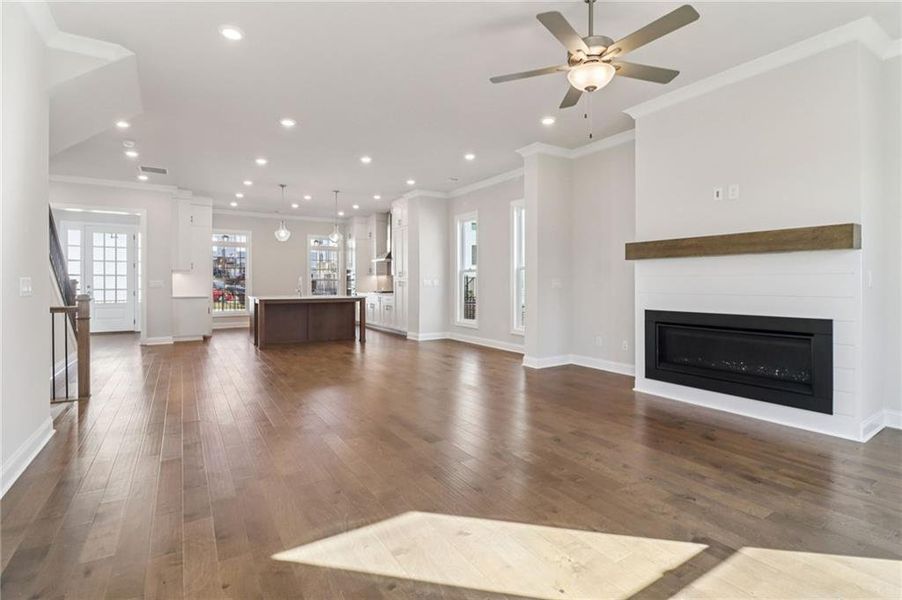 Spacious, unfurnished interior of a new home in Brackley Single Family, Cumming (Image 26). Spacious, unfurnished interior of a new home in Brackley Single Family, Cumming (Image 26).