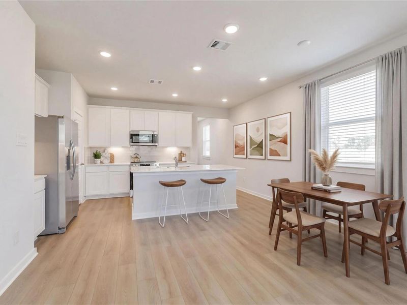 Furnished interior view inside a new home in Liberty Estates, Cleveland (Image 6).