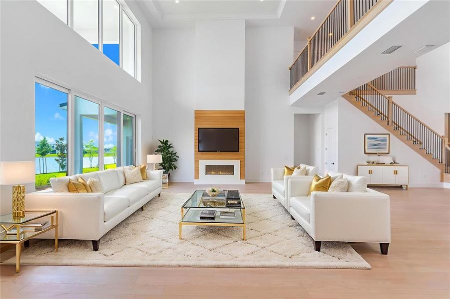 Furnished interior view inside a new home in , Orlando (Image 30).