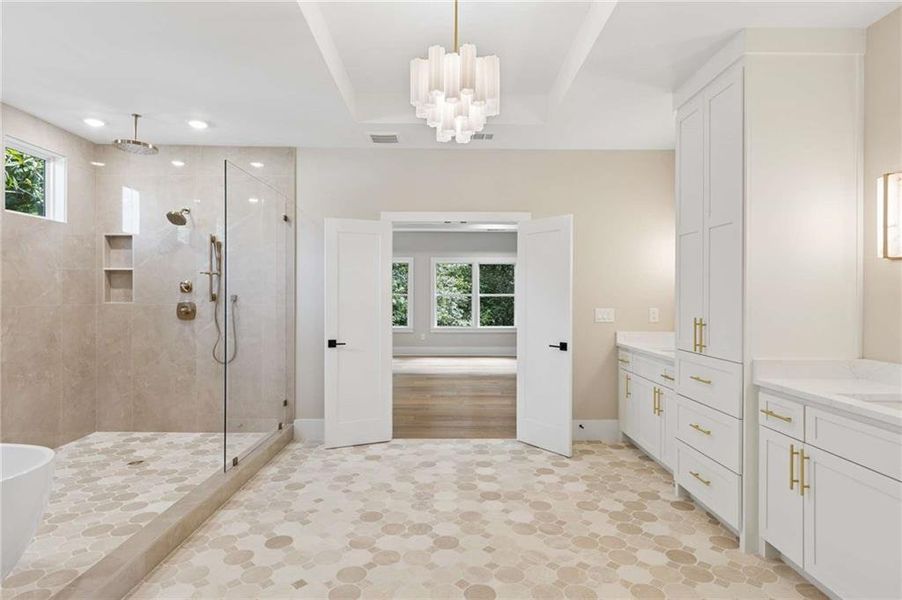 Furnished interior view inside a new home in , Atlanta (Image 34). Furnished interior view inside a new home in , Atlanta (Image 34).