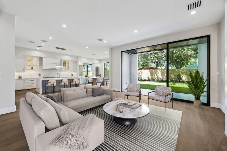 Virtualy Staged. This thoughtful open design creates the perfect setting for both intimate family moments and large gatherings with friends, allowing conversation and activity to move seamlessly throughout the main level. Virtualy Staged. This thoughtful open design creates the perfect setting for both intimate family moments and large gatherings with friends, allowing conversation and activity to move seamlessly throughout the main level.