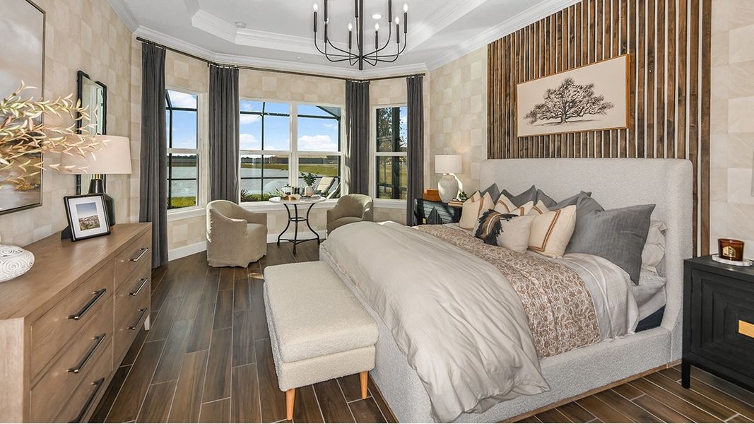 Representative furnished interior of a home built from the Lazio by Taylor Morrison in Esplanade at McKinnon Groves, Winter Garden (Image 12).