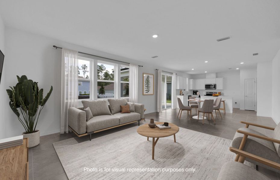 Furnished interior view inside a new home in Hyland Trail, Green Cove Springs (Image 7).