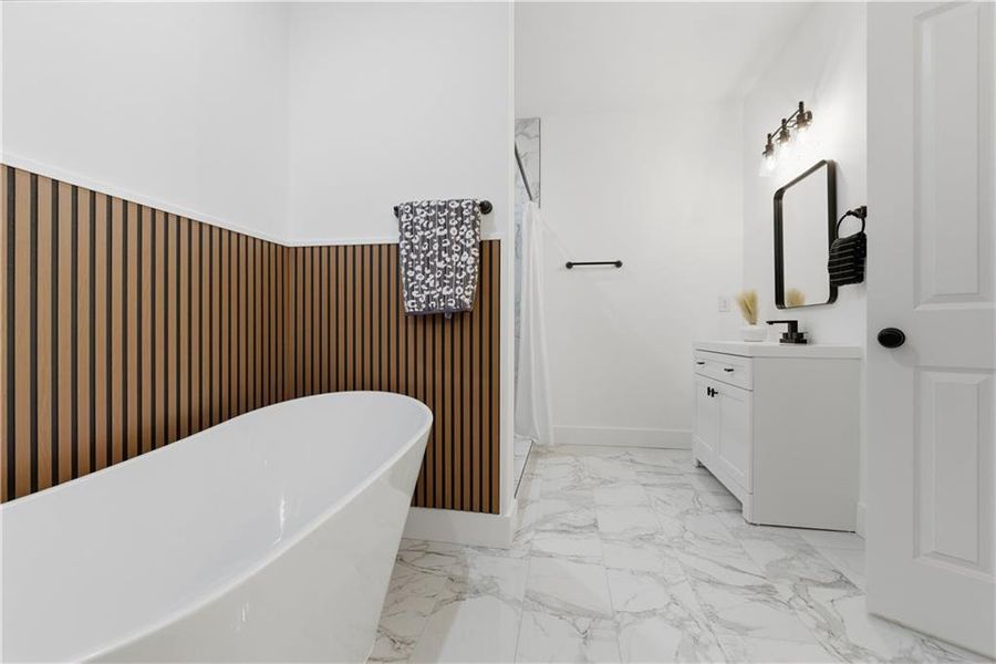 Furnished interior view inside a new home in , Cartersville (Image 33).