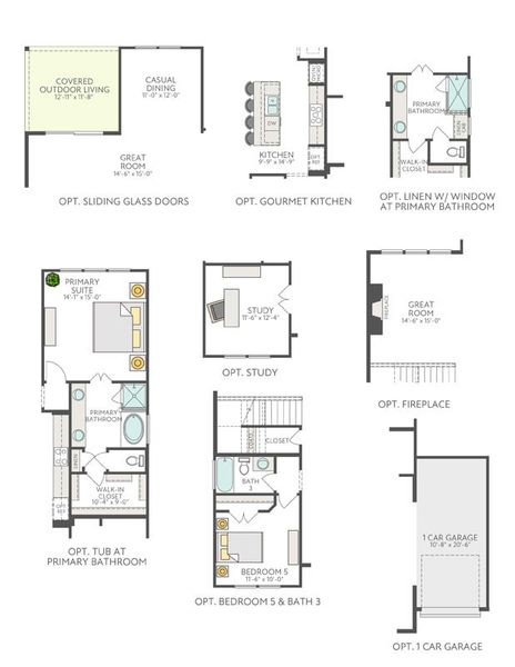2D floor plan layout of this home in Heritage, Dripping Springs, TX (Image 23).