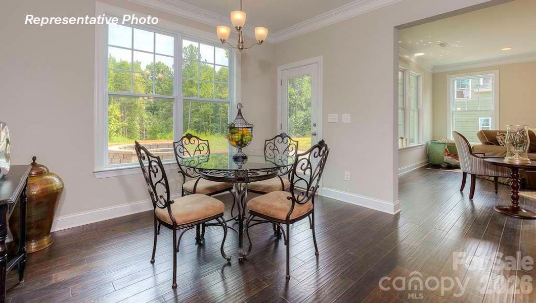 Furnished interior view inside a new home in Sanctuary at Southgate, Indian Trail (Image 39). Furnished interior view inside a new home in Sanctuary at Southgate, Indian Trail (Image 39).