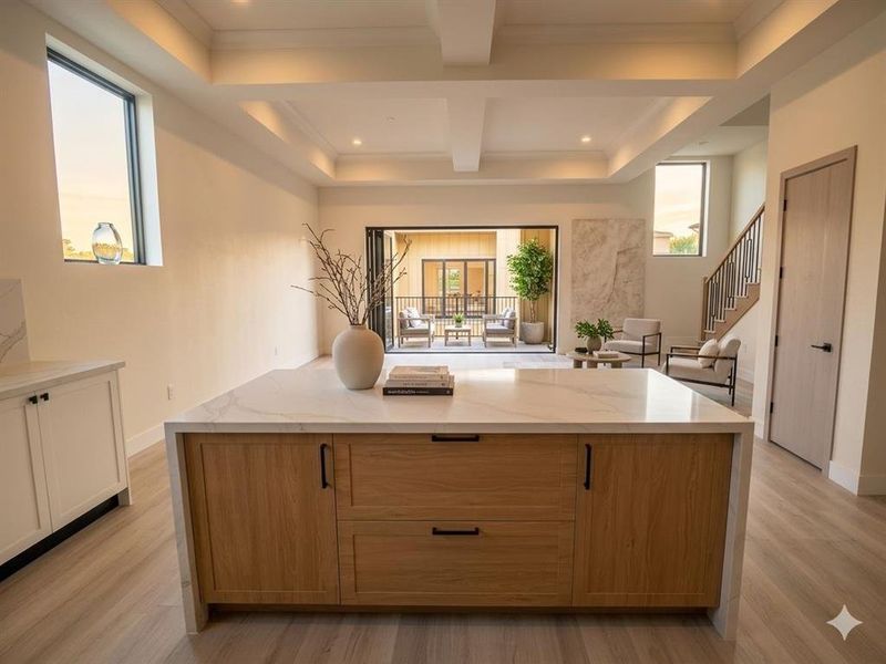 Furnished interior view inside a new home in , Houston (Image 7).