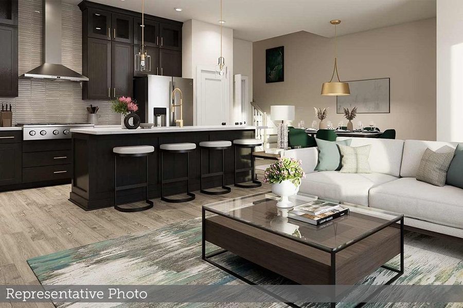 Furnished interior view inside a new home in Crosscreek Walk – Courtyard, Charleston (Image 6). Furnished interior view inside a new home in Crosscreek Walk – Courtyard, Charleston (Image 6).