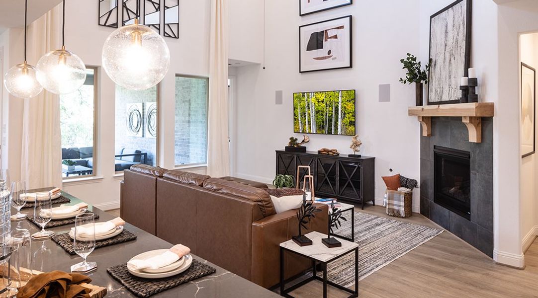Representative furnished interior of a home built from the Terracotta by Taylor Morrison in Cross Creek Meadows, Celina (Image 8).