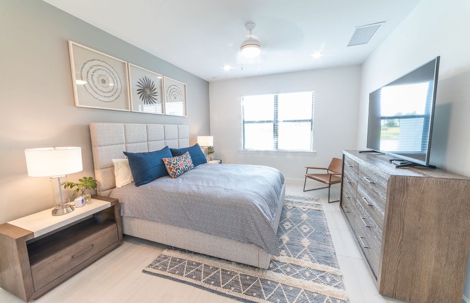 Owner's suite with bright window for lots of natural light