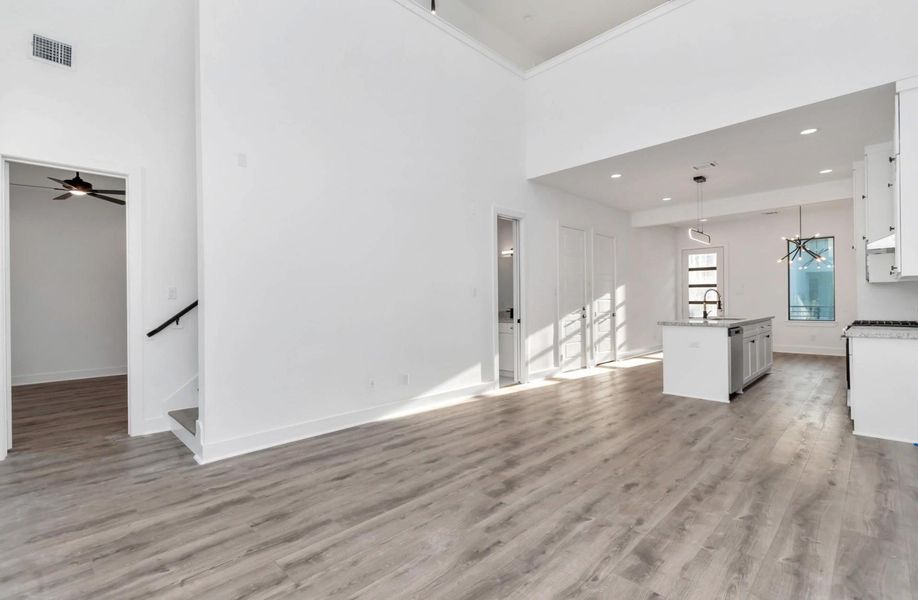 Large open floor plan with tall ceilings Large open floor plan with tall ceilings