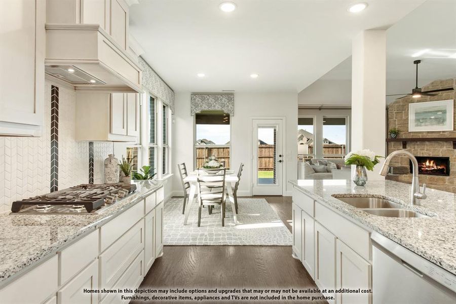 Furnished interior view inside a new home in Abe's Landing, Granbury (Image 34).