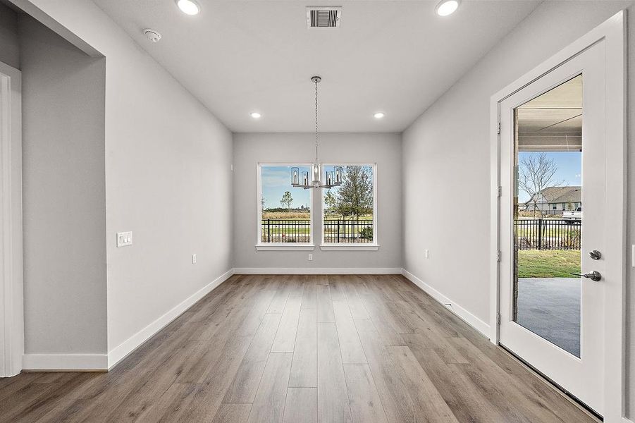 Representative unfurnished interior of a home built from the Dogwood by Caldwell Homes in Chambers Creek, Willis (Image 17). Representative unfurnished interior of a home built from the Dogwood by Caldwell Homes in Chambers Creek, Willis (Image 17).