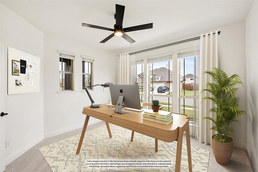 Furnished interior view inside a new home in West Crossing, Anna (Image 12).