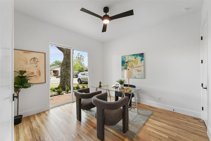 Furnished interior view inside a new home in , Dallas (Image 15).
