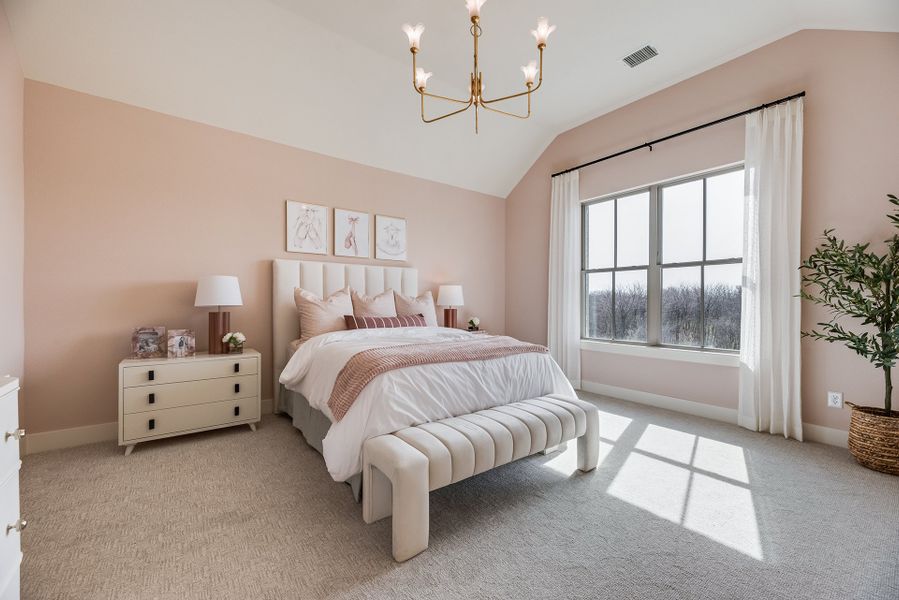 Furnished interior view inside a new home in Park Place - 80' Lots, Prosper (Image 39).