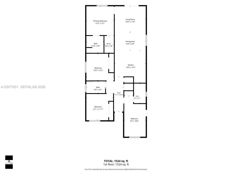 2D floor plan layout of this home in , Dania Beach, FL (Image 5).