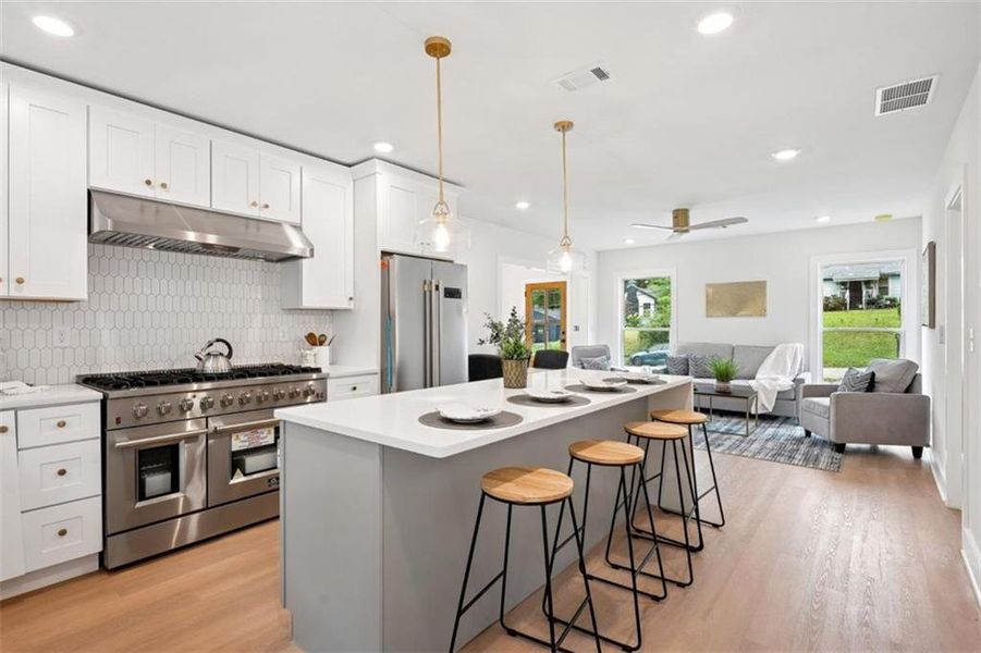 Furnished interior view inside a new home in , Atlanta (Image 9). Furnished interior view inside a new home in , Atlanta (Image 9).