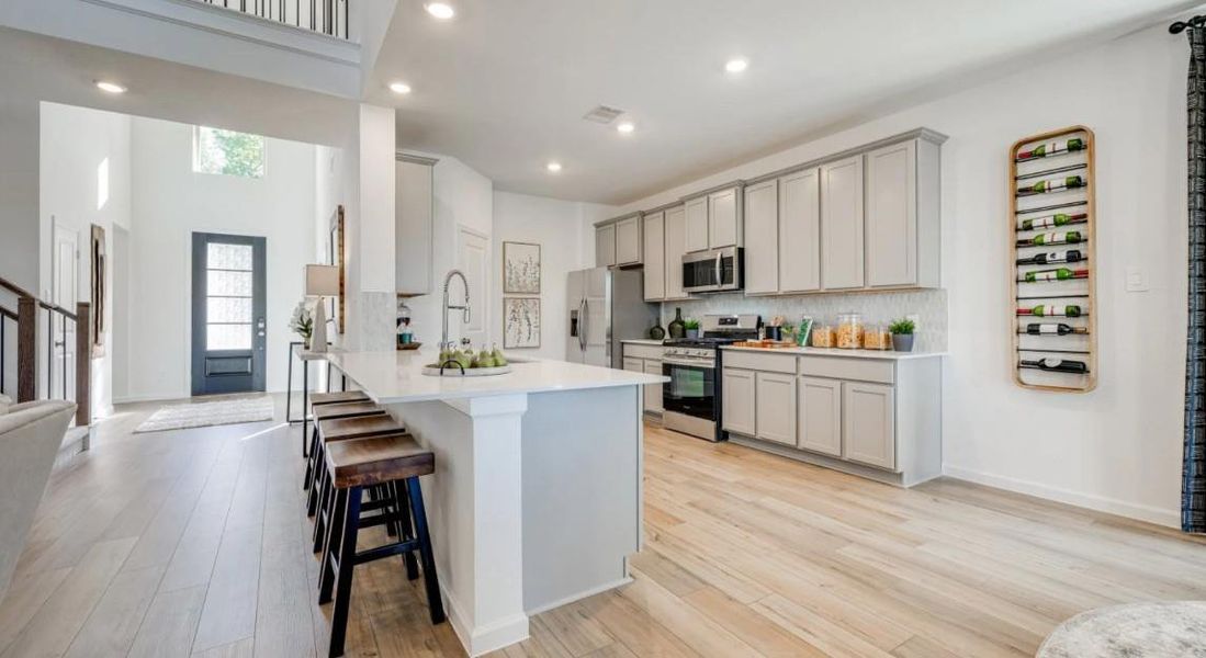 Furnished interior view inside a new home in Samara, League City (Image 22).