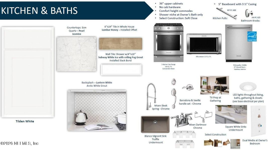 Sample of building materials used in homes in Del Webb Wildlight, Yulee (Image 25).