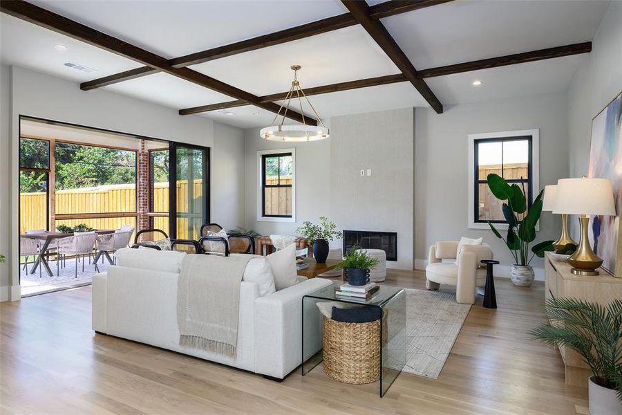 Furnished interior view inside a new home in , Dallas (Image 13).