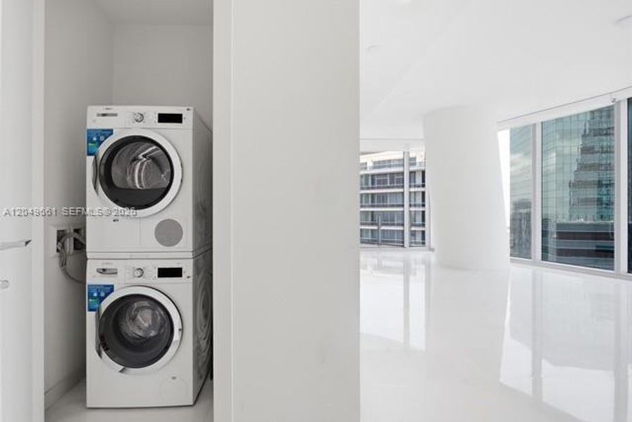Furnished interior view inside a new home in Aston Martin Residences, Miami (Image 9).