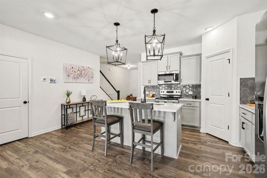 Furnished interior view inside a new home in , Clover (Image 13).