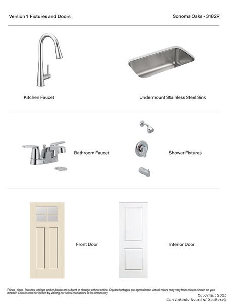 Sample of building materials used in homes in Sonoma Oaks, Fredericksburg (Image 42).