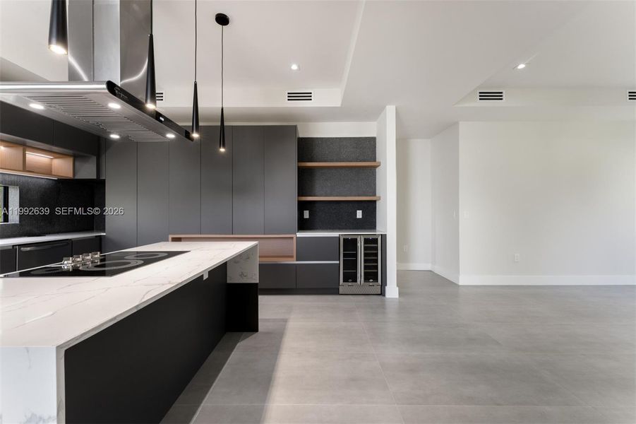 Furnished interior view inside a new home in , Key Largo (Image 9).