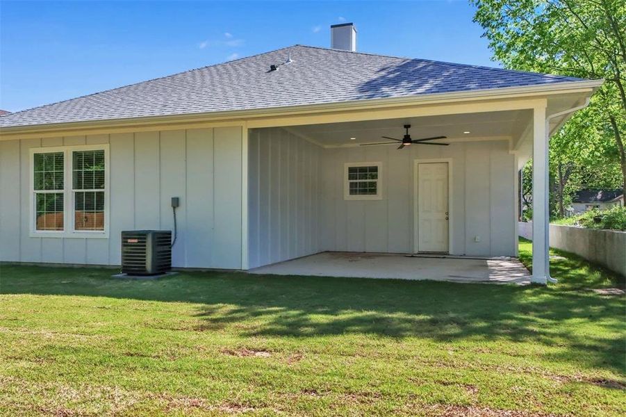 16 ft x 19 ft covered patio