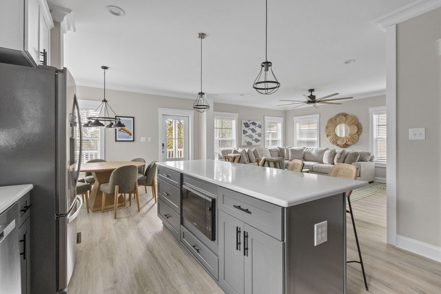 Furnished interior view inside a new home in , Edisto Island (Image 41).