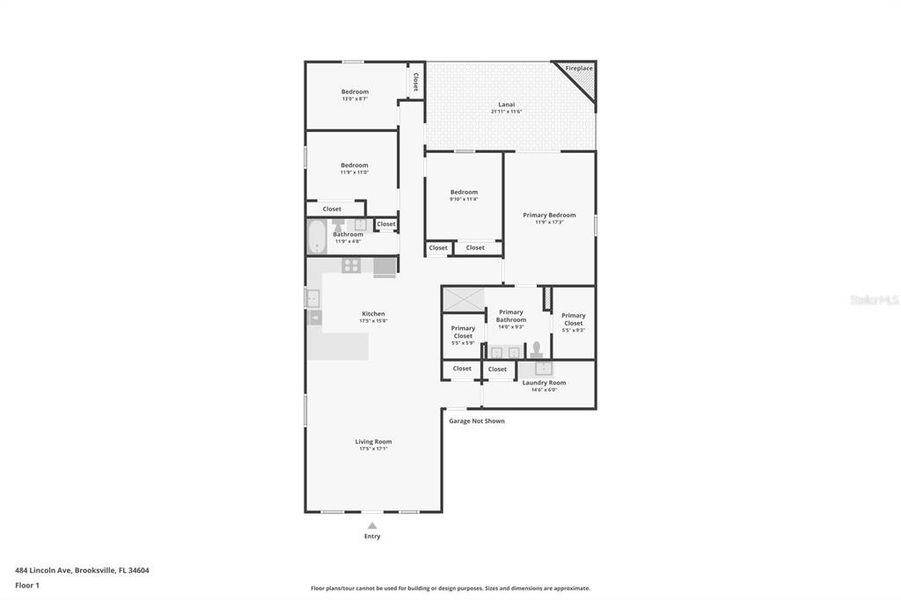 2D floor plan layout of this home in , Brooksville, FL (Image 4).