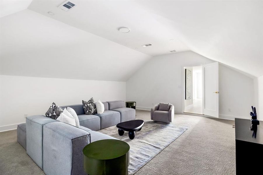 Furnished interior view inside a new home in , Dallas (Image 31).