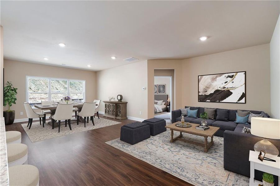 Furnished interior view inside a new home in , Waleska (Image 12).