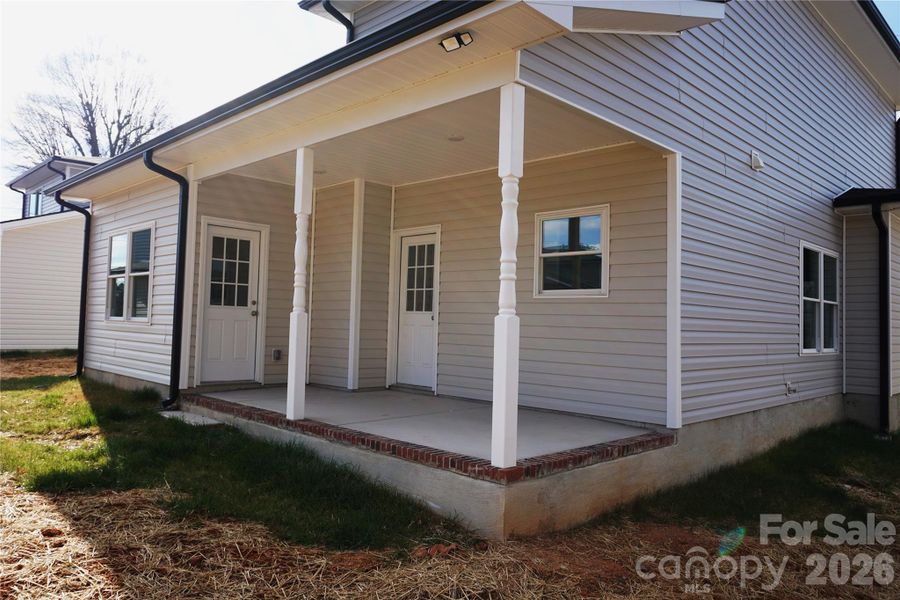 Exterior details and patio area of a home in , Kannapolis (Image 30).
