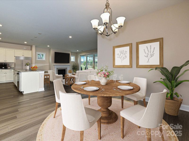 Virtually Staged Dining Room Virtually Staged Dining Room